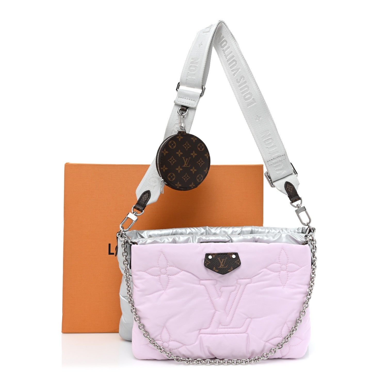 Louis Vuitton Econyl Monogram Pillow Maxi Multi Pochette Accessories Silver Pale Pink 12 of 12
