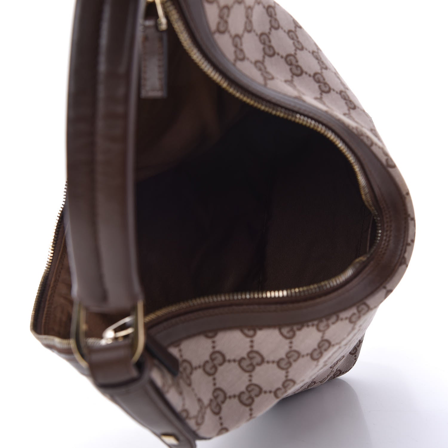 Gucci Monogram Hobo Dark Brown 5 of 10