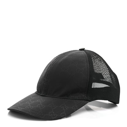 Gucci Nylon Monogram Baseball Hat M Black 1 of 9