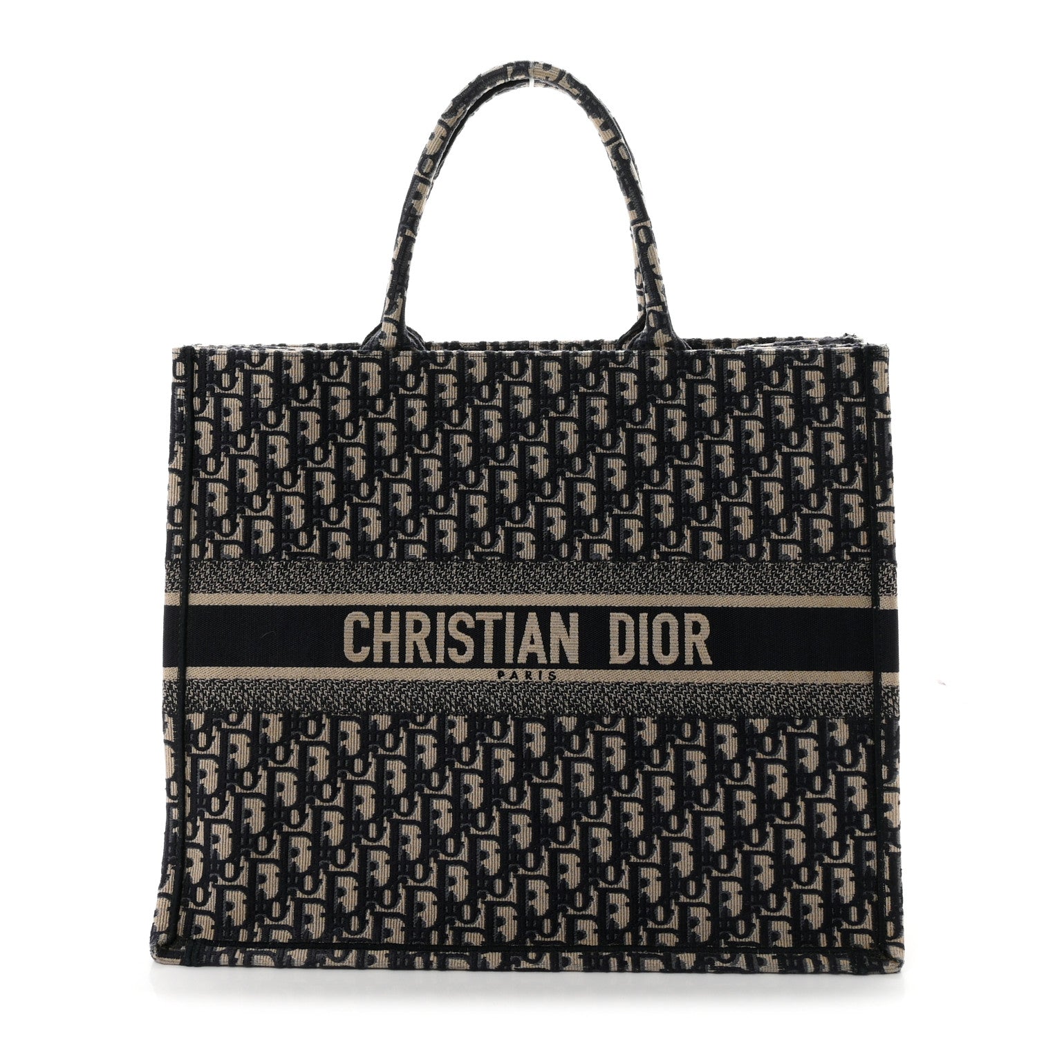 Christian Dior Oblique Large Book Tote Blue Multicolor 1 of 10