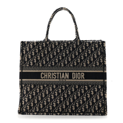 Christian Dior Oblique Large Book Tote Blue Multicolor 1 of 10