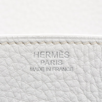 Hermes Taurillon Clemence Birkin 30 White 13 of 30