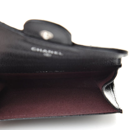 Chanel Caviar Quilted Flap Card Holder Black 5 of 10