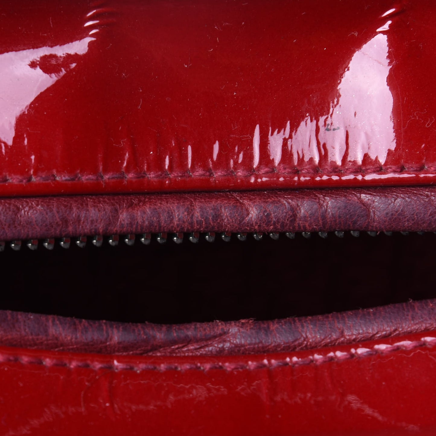 Patent Cannage Medium Lady Dior Red