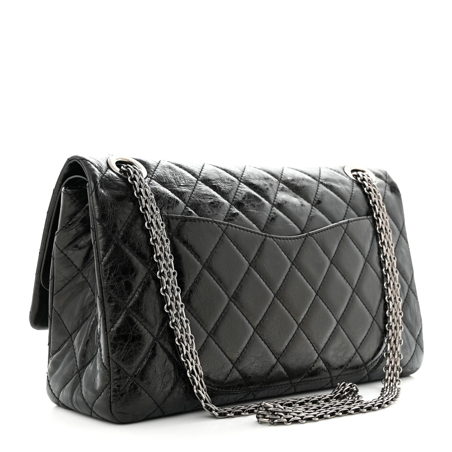 Chanel Aged Calfskin Quilted 2.55 Reissue 228 Flap Black 3 of 11