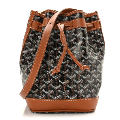 Goyard Goyardine Petit Flot Bucket Bag PM Black Gold 1 of 9