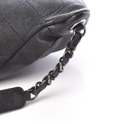 Chanel Caviar Stitched Banane Waist Bag Fanny Pack Black 9 of 13