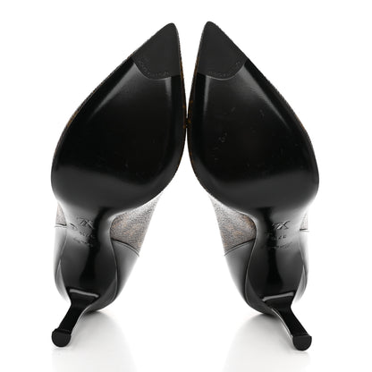 Louis Vuitton Monogram Cherie Pumps 37.5 Black 10 of 19
