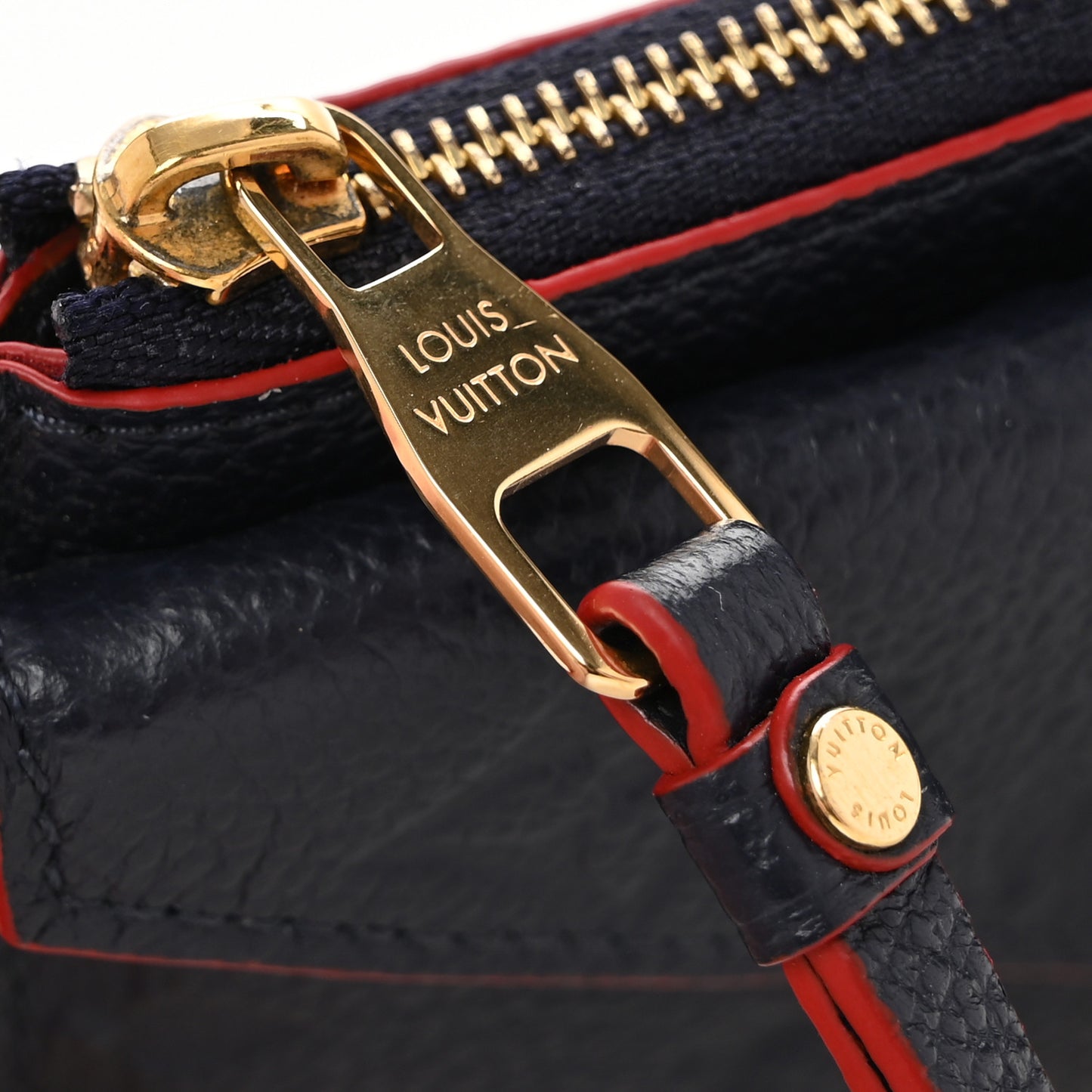 Empreinte Recto Verso Card Holder Marine Rouge