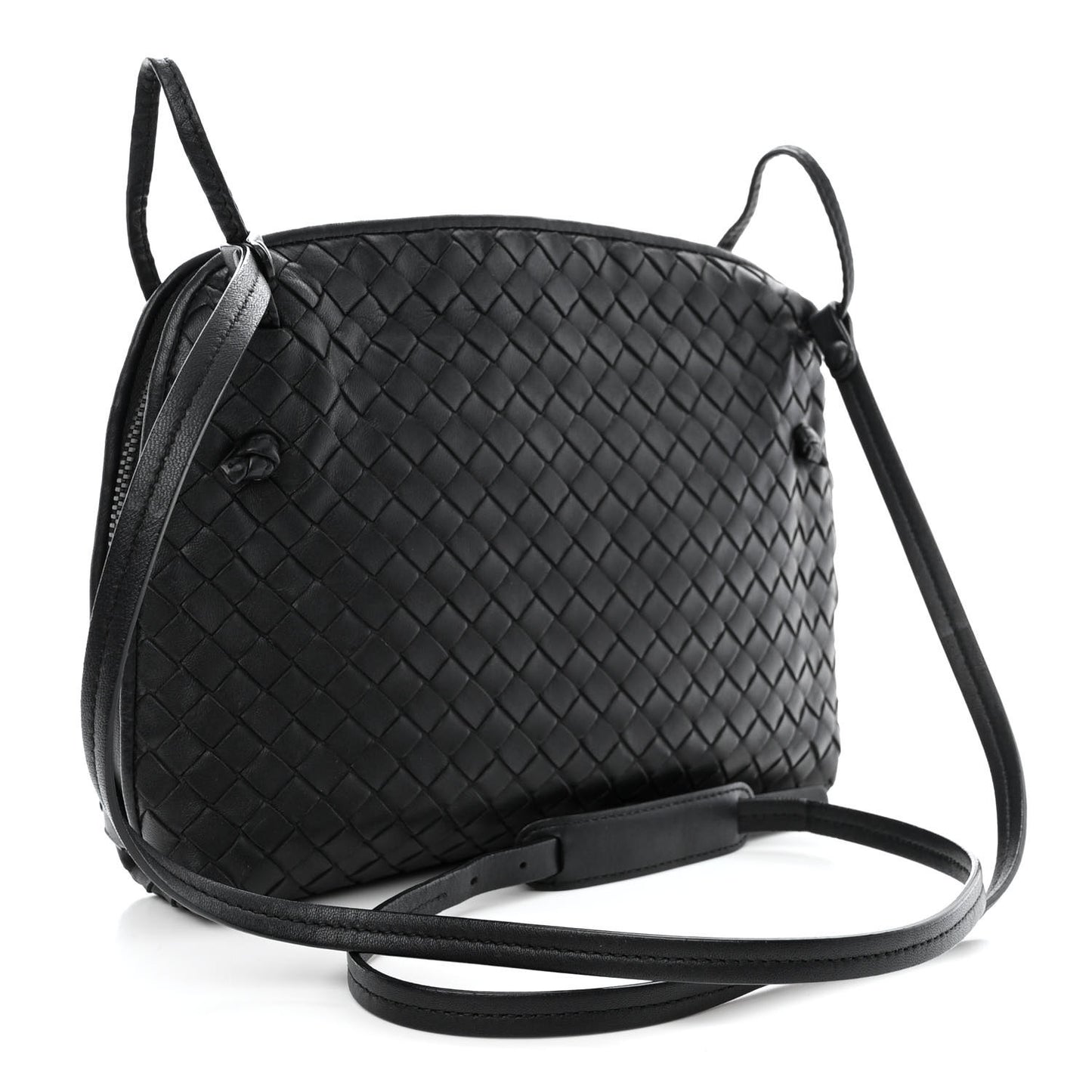 Nappa Intrecciato Nodini Bag Black