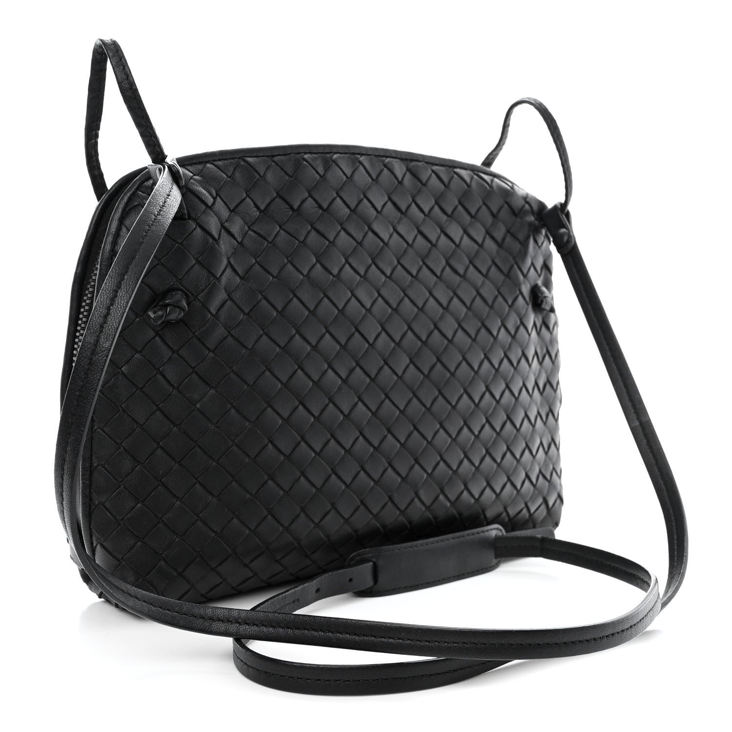 Bottega Veneta Nappa Intrecciato Nodini Bag Black 3 of 10