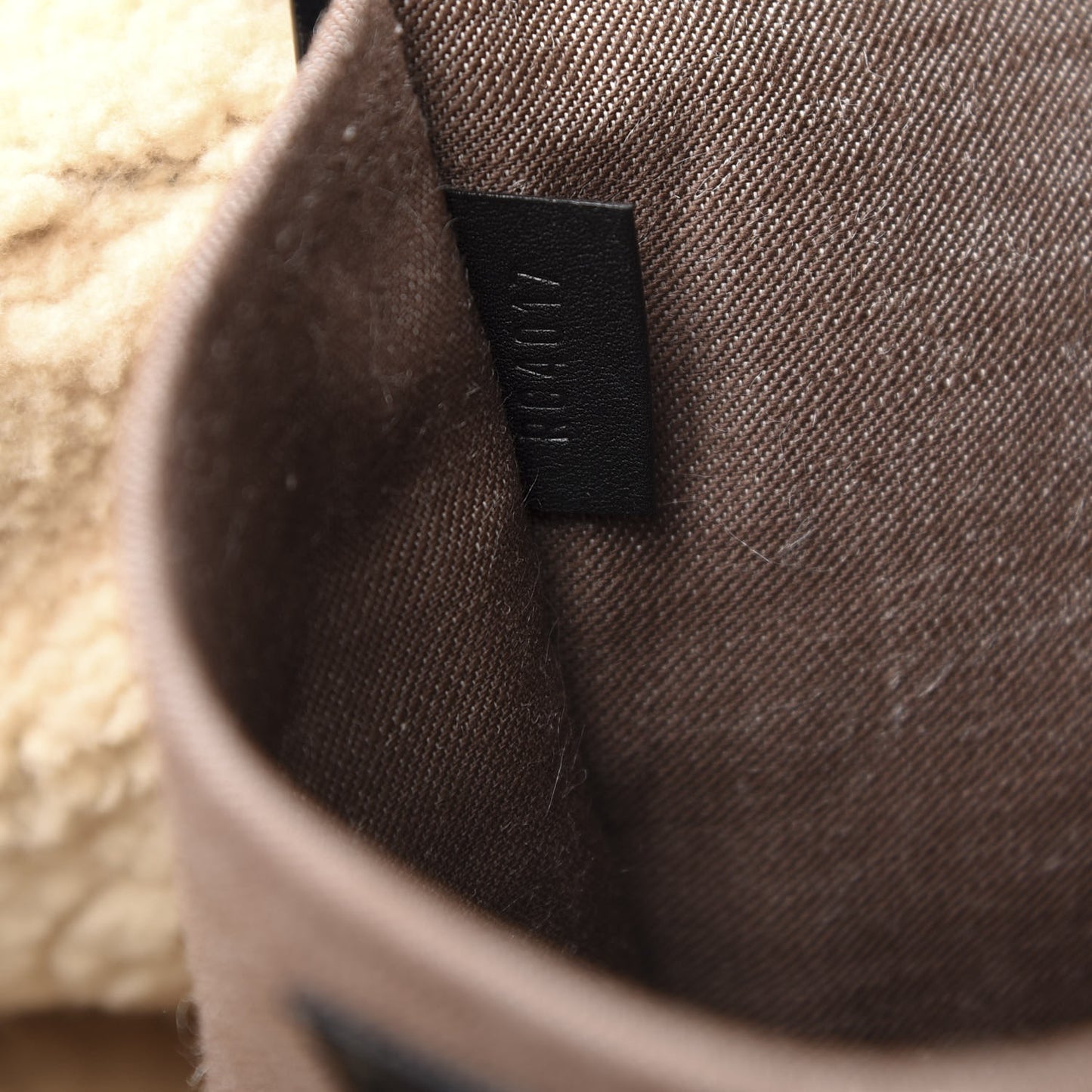 Patent Monogram Shearling Sac Thunder