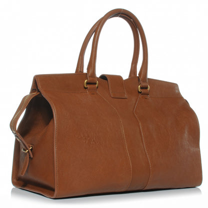 Saint Laurent Leather Medium Cabas Chyc Whiskey 3 of 7