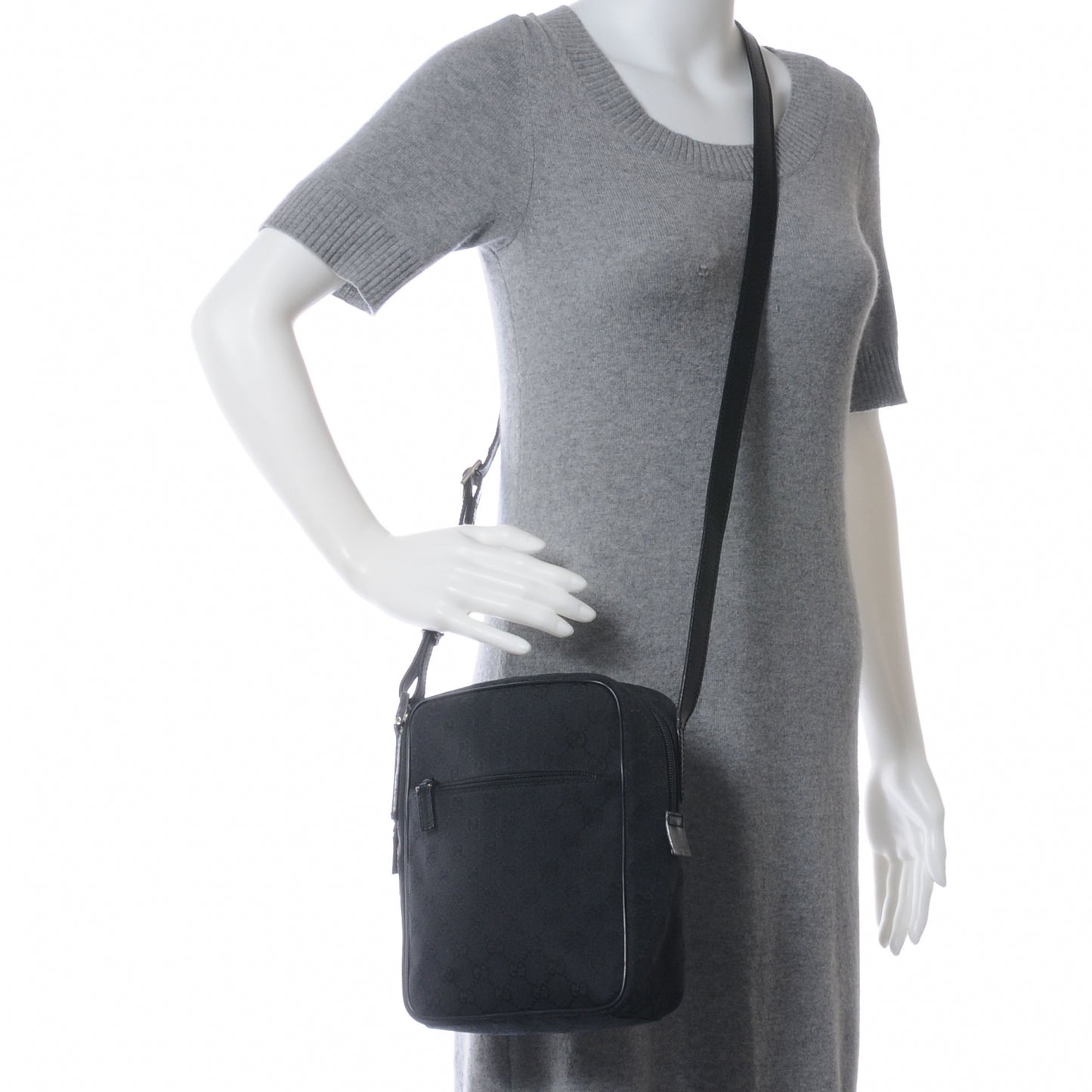 Monogram GG Flight Small Crossbody Bag Black