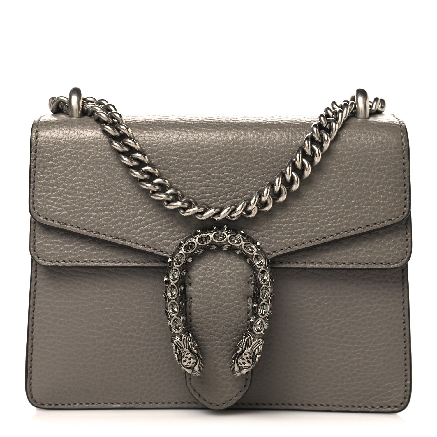 Gucci Calfskin Mini Dionysus Shoulder Bag Dusty Grey 1 of 9