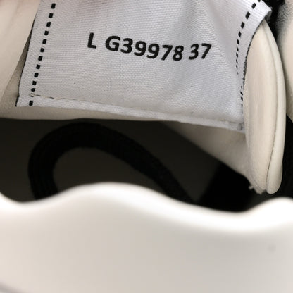 Chanel Calfskin CC Womens Sneakers 37 White Black 6 of 11