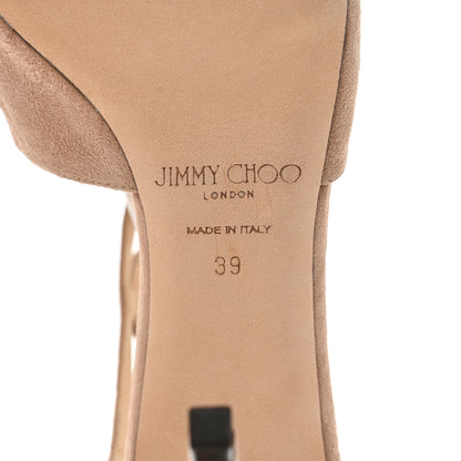 Jimmy Choo Suede Lancer 100 Pumps 39 Ballet Pink 6 of 14