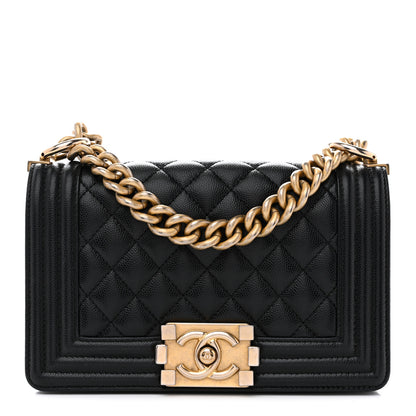 Chanel Caviar Quilted Small Boy Flap Black 1 of 14