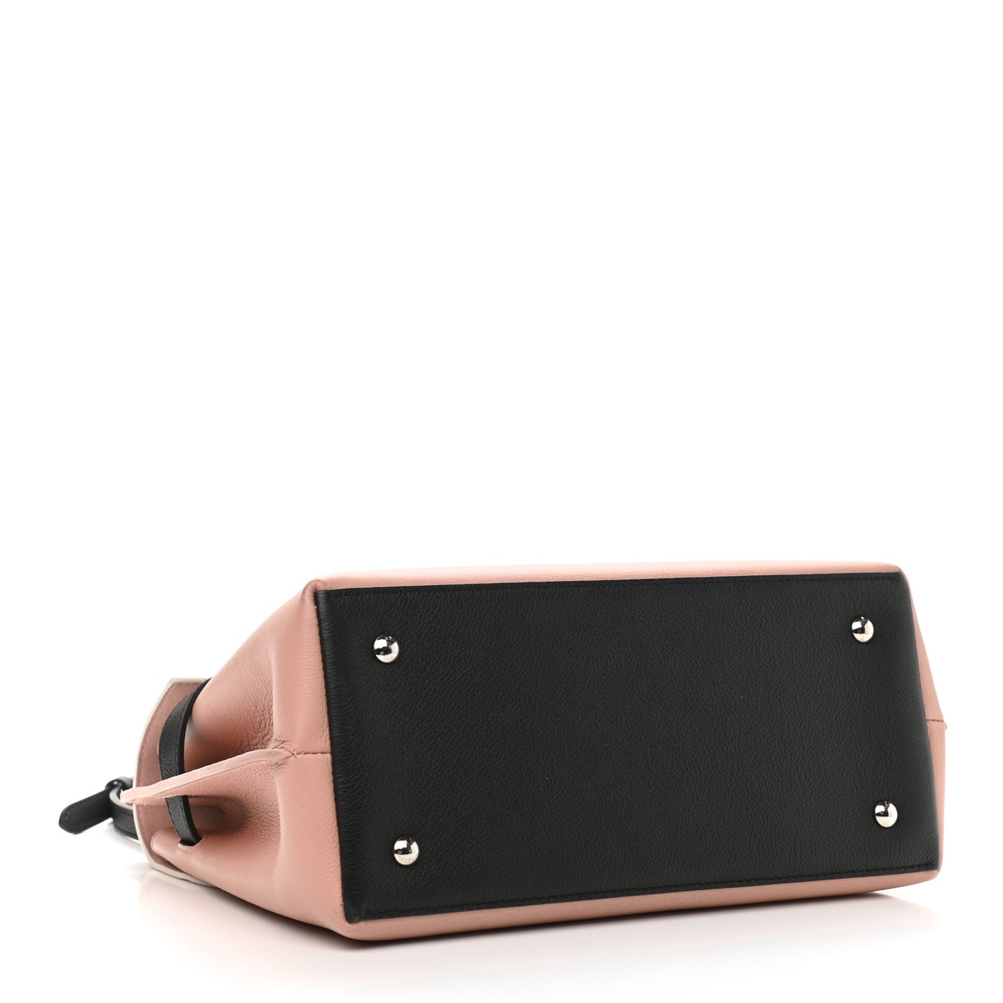 Soft Calfskin Lockme Ever Rose Ballet White Maito Black
