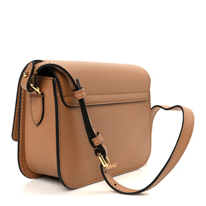 Versace Grained Calfskin La Medusa Flap Shoulder Bag Brown 3 of 11