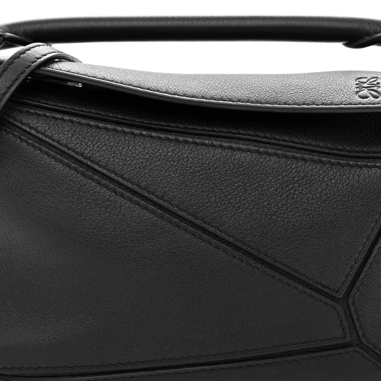 Calfskin Mini Puzzle Bag Black