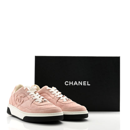 Chanel Suede Womens CC Sneakers 40 Pink 11 of 11
