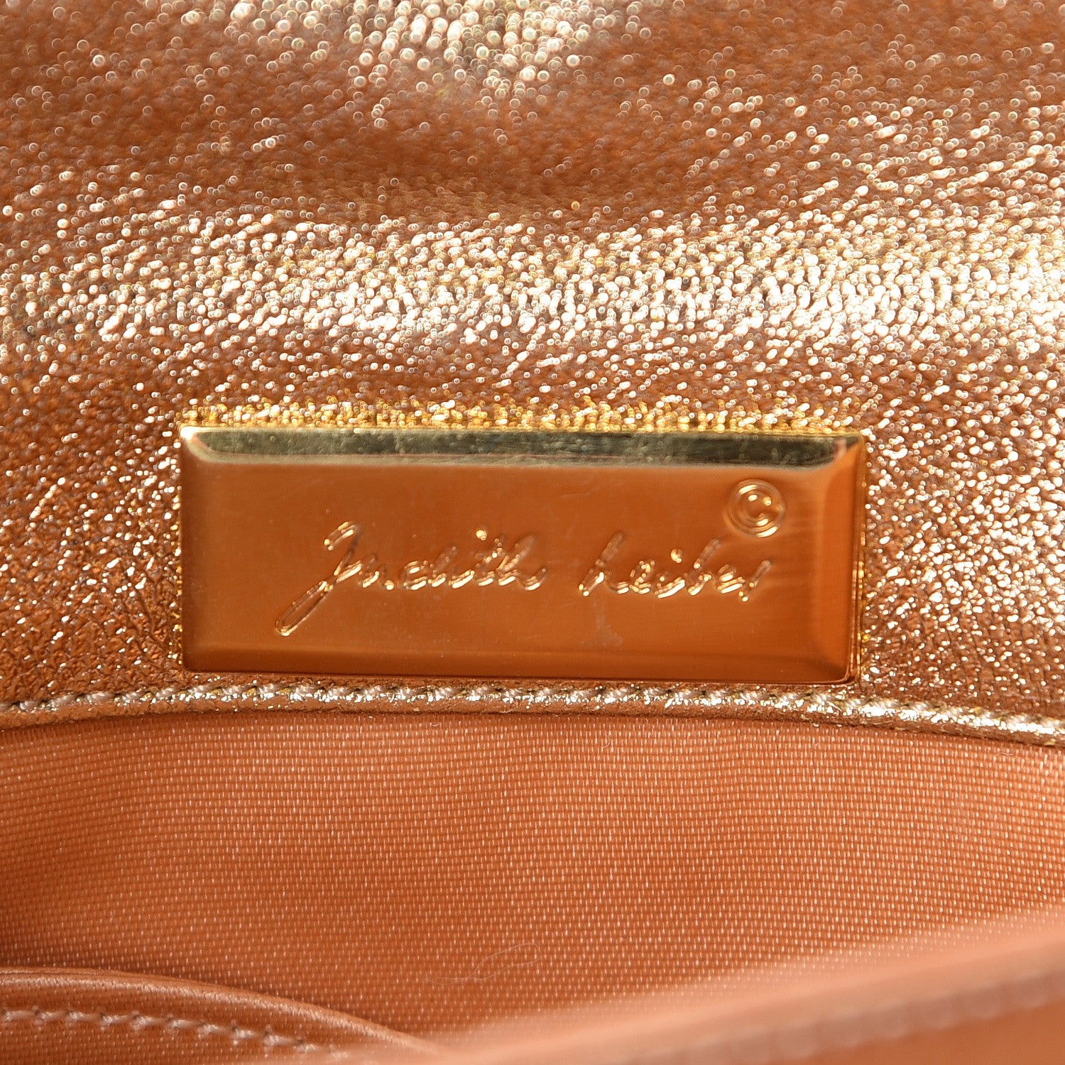 Judith Leiber Metallic Calfskin Embroidered Tassel Shoulder Bag Gold 6 of 11