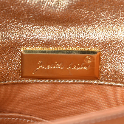 Judith Leiber Metallic Calfskin Embroidered Tassel Shoulder Bag Gold 6 of 11