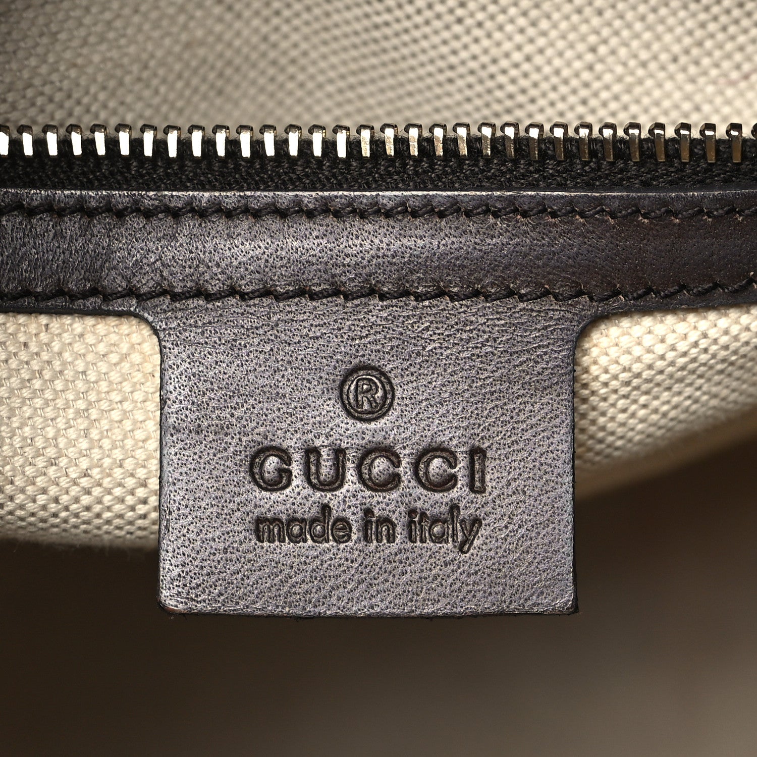 Gucci Monogram Selleria Calfskin Vintage Web Medium Boston Beige Ebony Cocoa 6 of 9