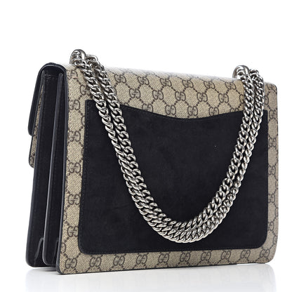 Gucci GG Supreme Monogram Medium Dionysus Shoulder Bag Black 3 of 10