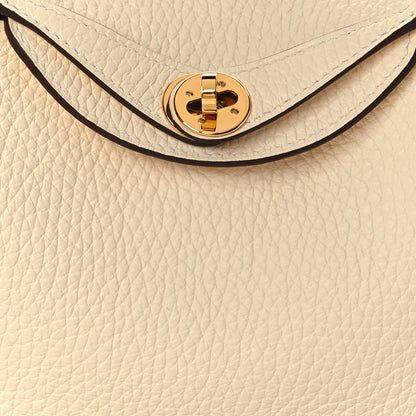 Hermes Taurillon Clemence Mini Lindy 20 Nata 7 of 9