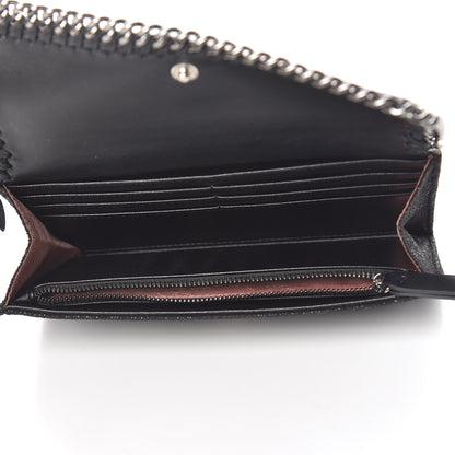 Stella McCartney Shaggy Deer Falabella Flap Wallet Black 5 of 11