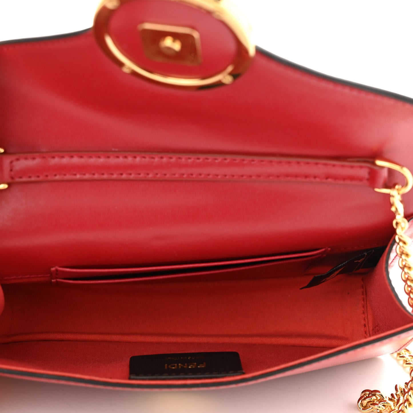 Vitello Liberty Lucido F is Fendi Envelope Belt Bag Fragola