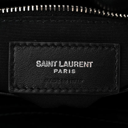 Saint Laurent Calfskin Y Quilted Monogram Toy Loulou Crossbody Bag Black 6 of 12