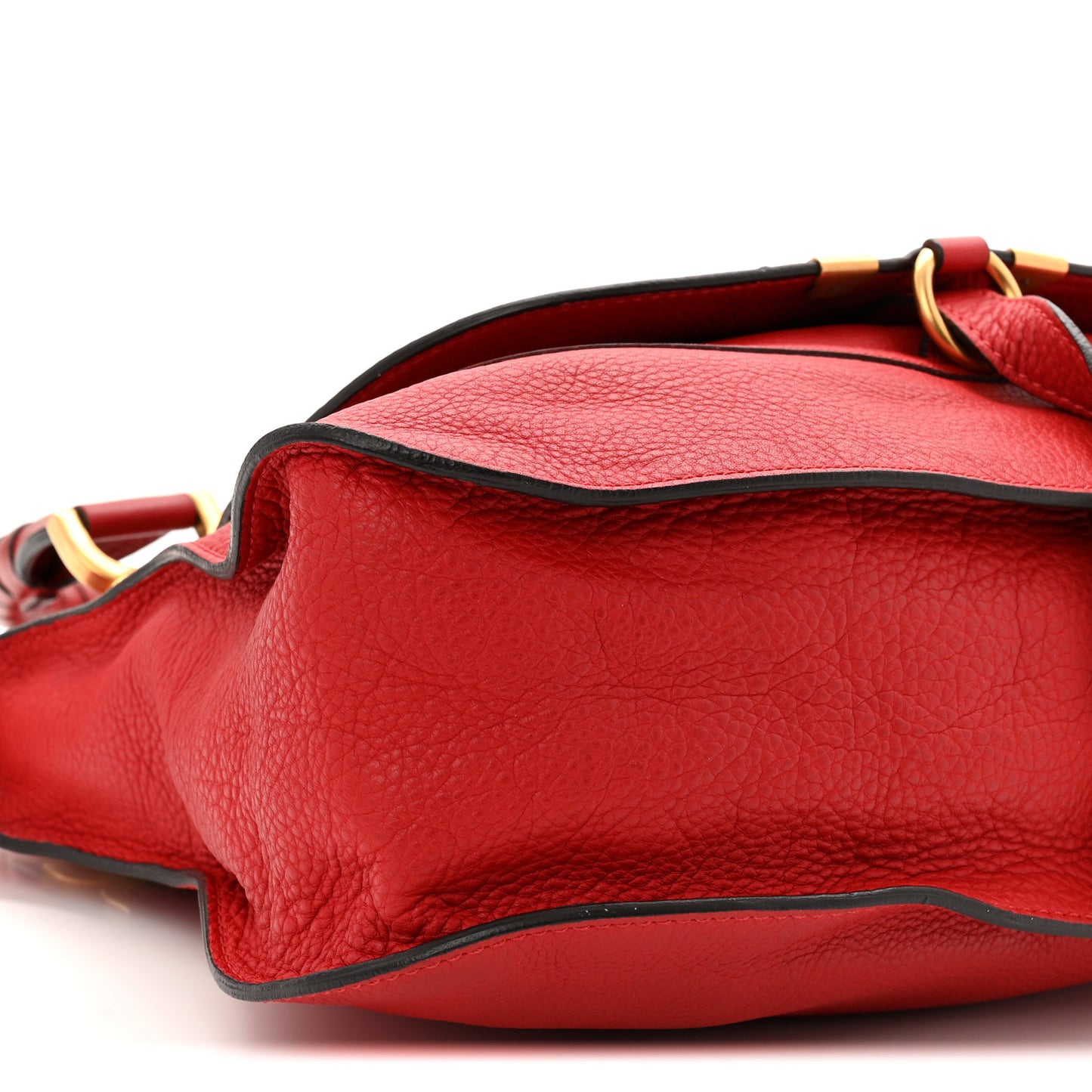 Calfskin Medium Marcie Satchel Red