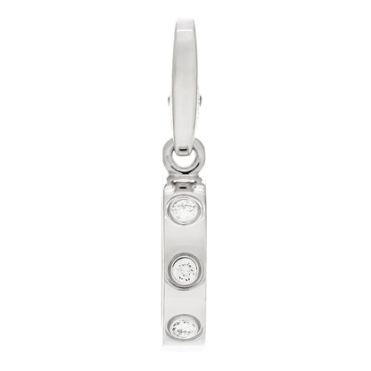 Cartier 18K White Gold Diamond LOVE Ring Charm 1 of 4