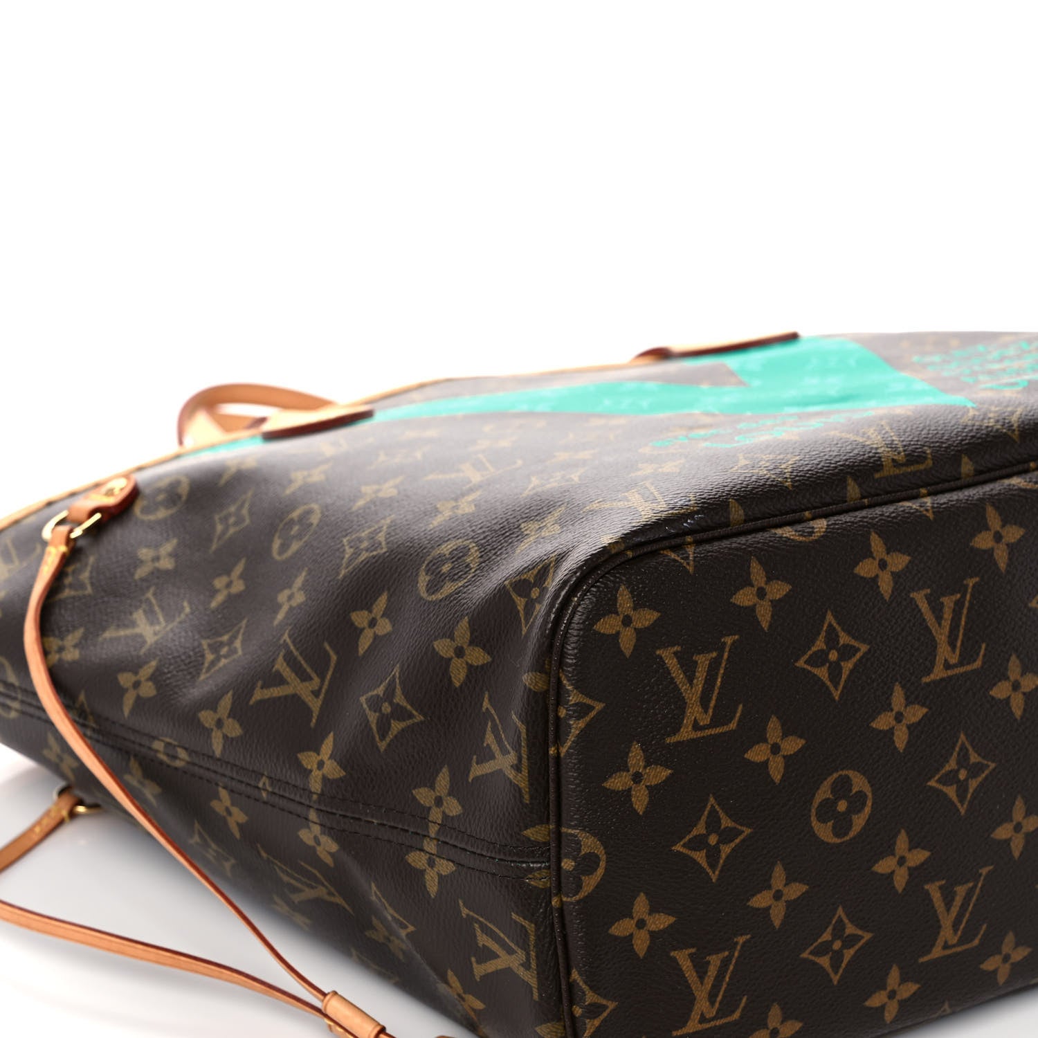 Louis Vuitton Monogram V Neverfull MM Turquoise 12 of 22