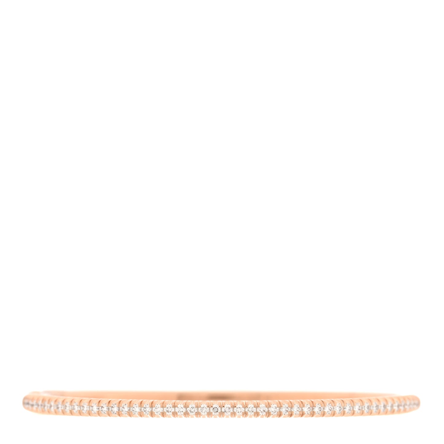 18K PInk Gold Diamond Etincelle de Cartier Bangle Bracelet 16