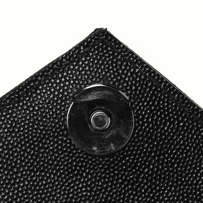 Saint Laurent Grain De Poudre Textured Mixed Matelasse Large Triquilt Monogram Monochrome Satchel Black 11 of 12