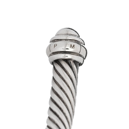 David Yurman Sterling Silver 18K Yellow Gold 4mm Cable Classics Bracelet 4 of 4