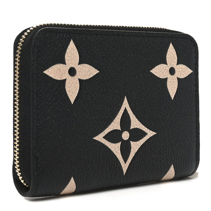 Louis Vuitton Empreinte Monogram Giant Zippy Coin Purse Black Beige 5 of 12