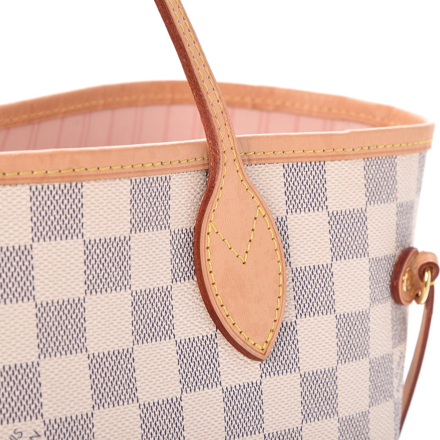 Damier Azur Neo Neverfull MM Rose Ballerine