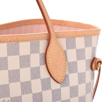 Louis Vuitton Damier Azur Neo Neverfull MM Rose Ballerine 10 of 10