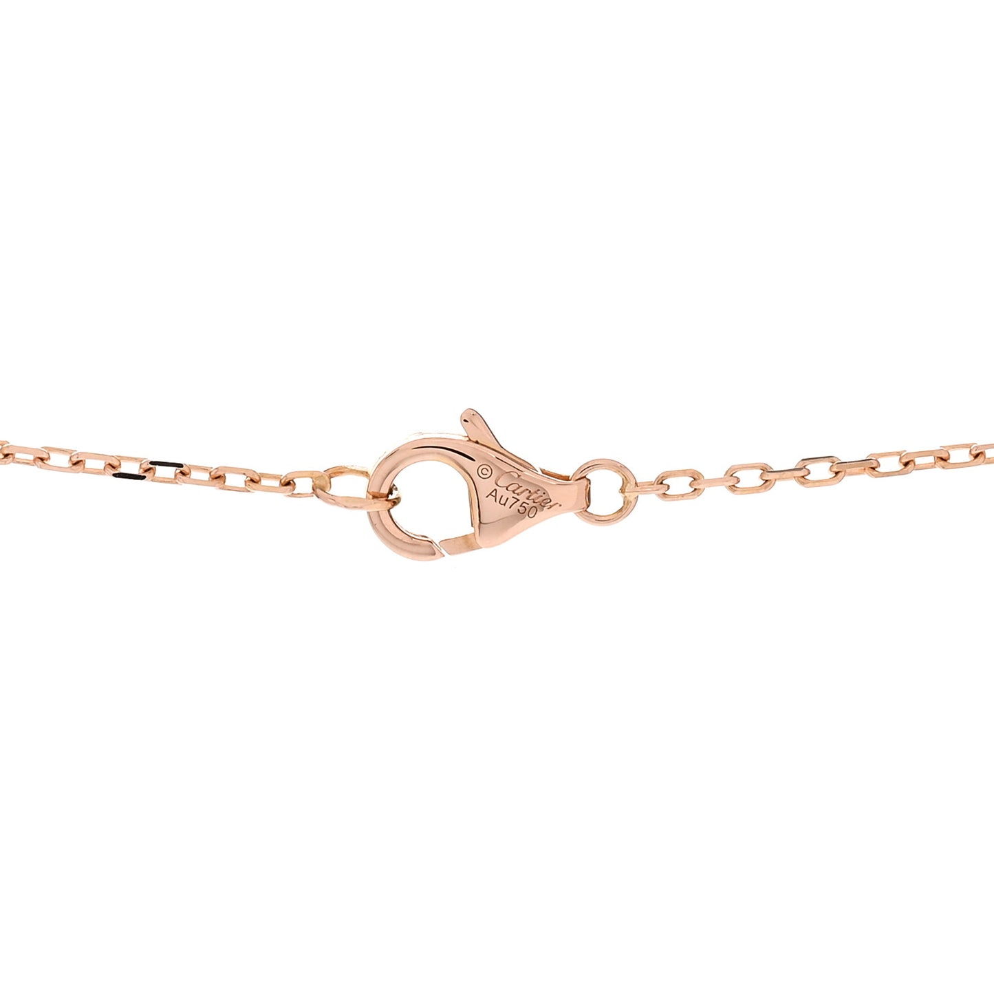 18K Pink Gold Diamond Juste Un Clou Pendant Necklace