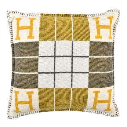 Hermes Wool Cashmere Avalon III Pillow PM Gris Soleil 2 of 3