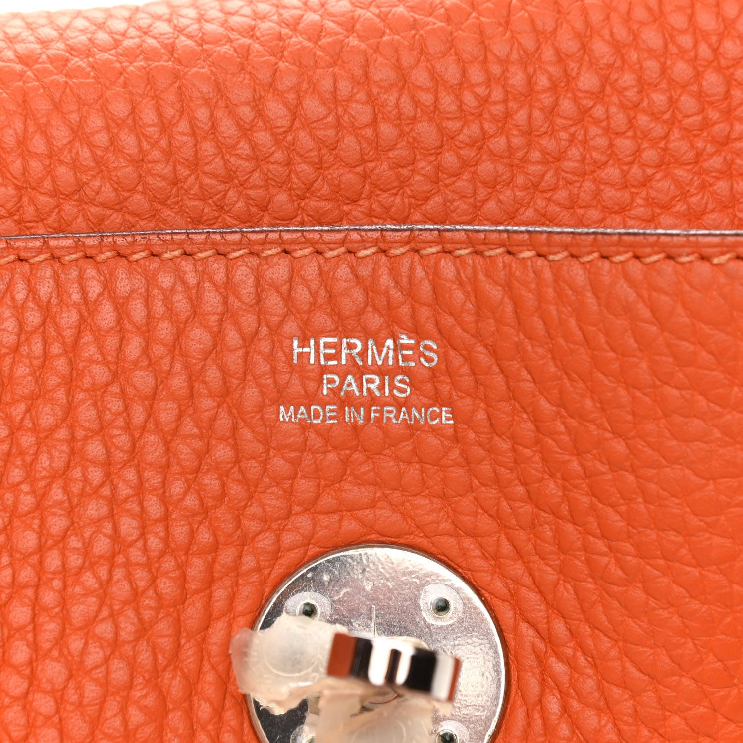 Hermes Taurillon Clemence Lindy 30 Orange 6 of 12