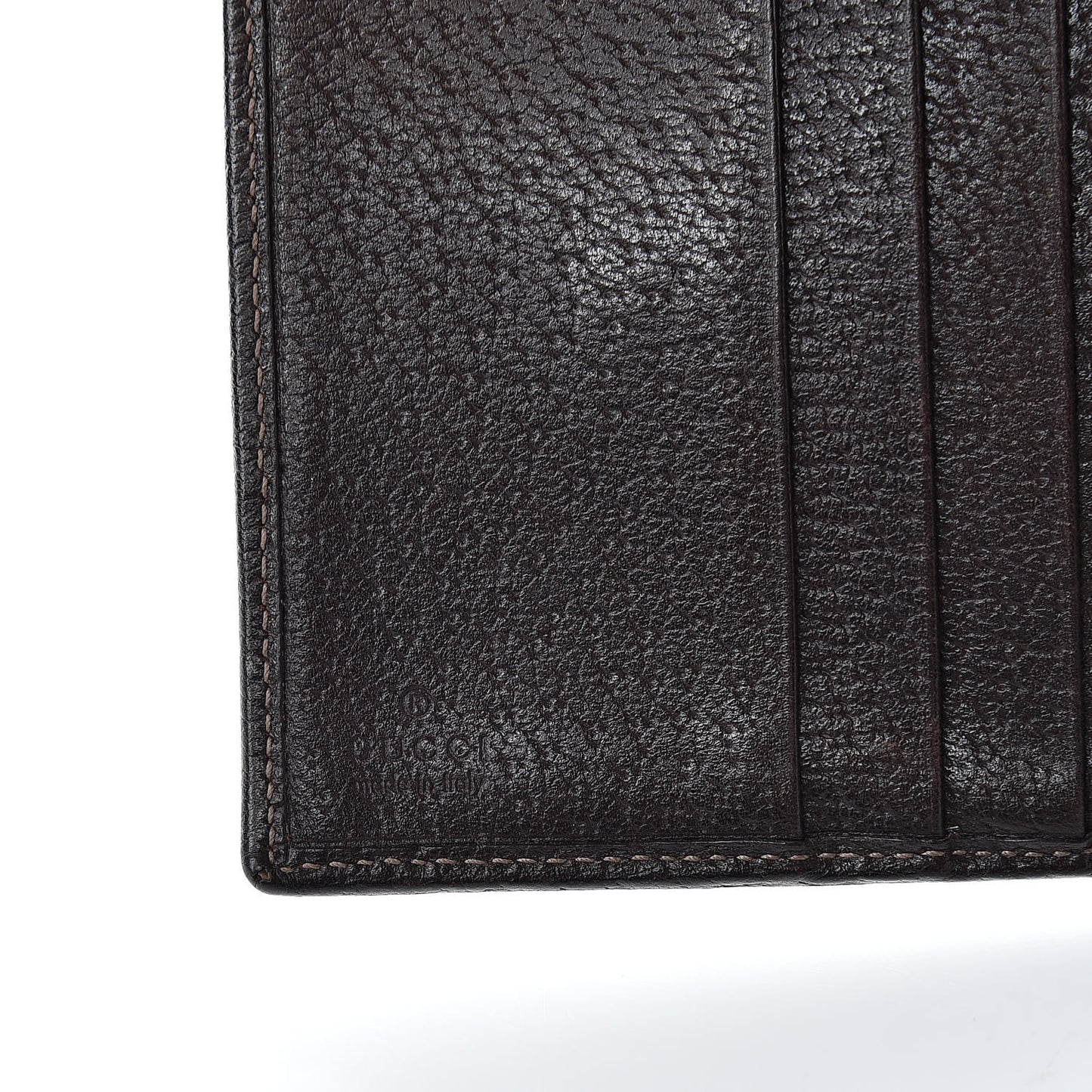 Monogram D Ring Compact Wallet Dark Brown