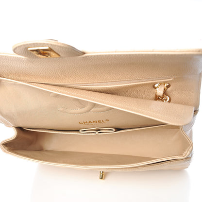 Chanel Caviar Quilted Medium Double Flap Beige Clair 5 of 7