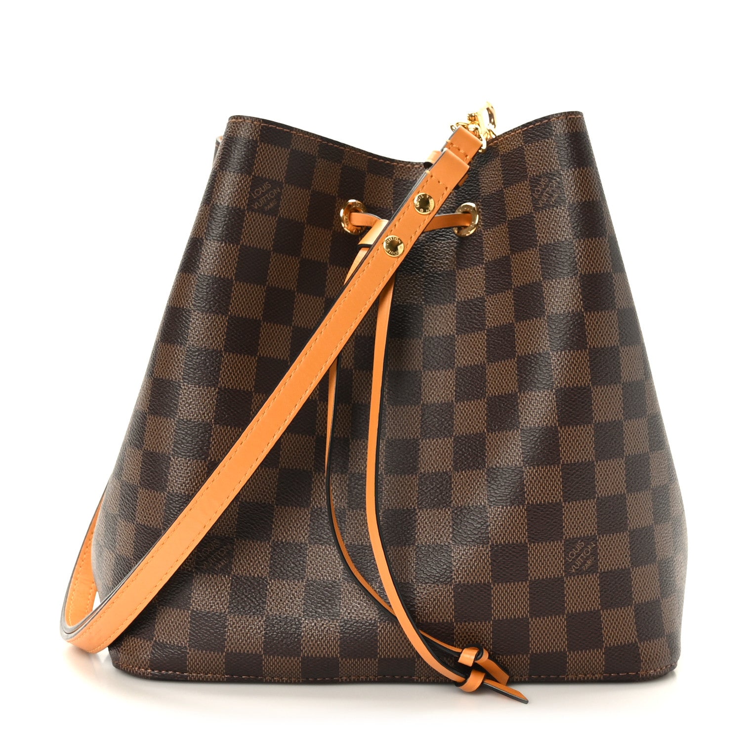 Louis Vuitton Damier Ebene Neonoe MM Safran 1 of 10