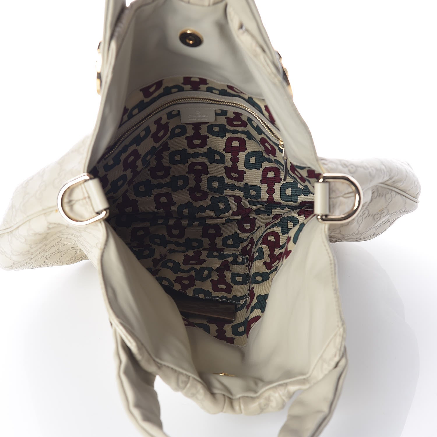 Gucci Guccissima Medium Hysteria Top Handle Bag Off White 5 of 19